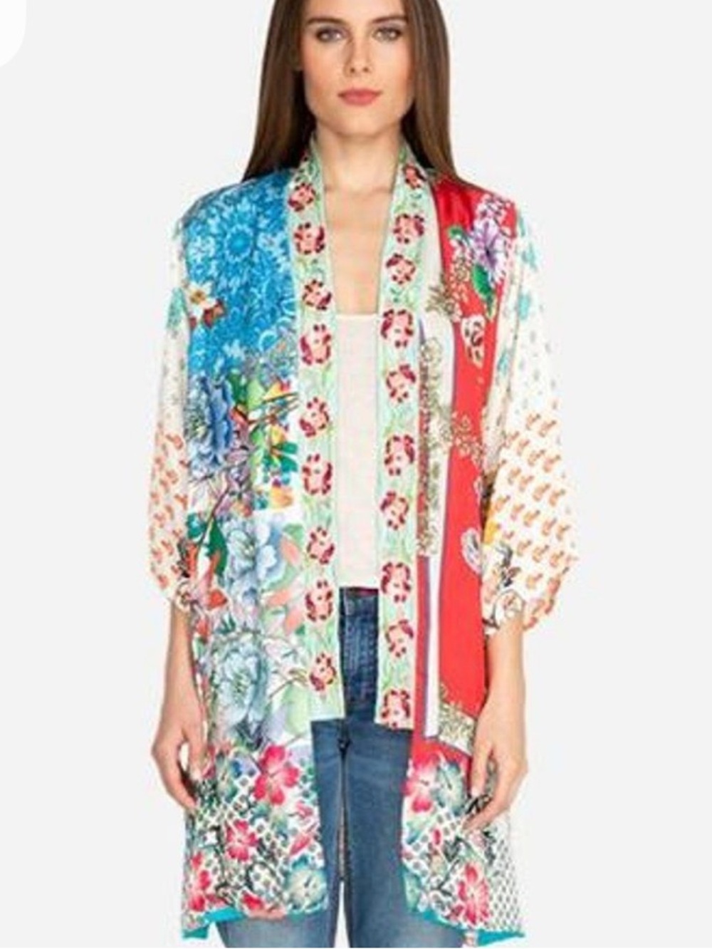 Johnny Was Kukui Silk Kimono - L